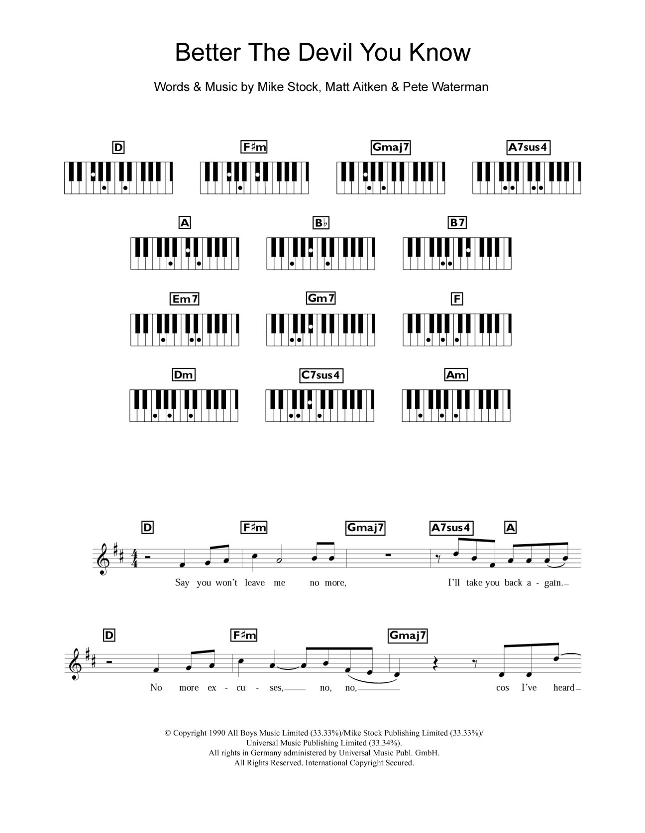 Product gallery: Page 1 of 1 Better The Devil You Know, Steps