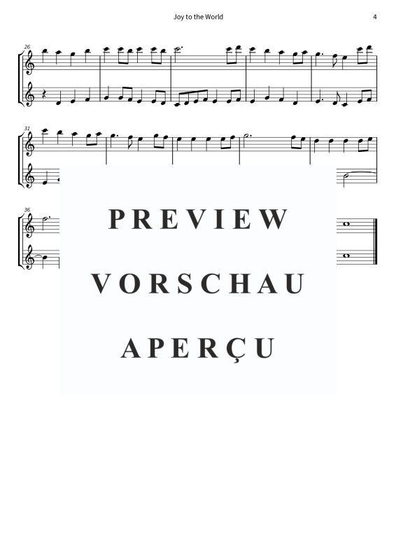 Product gallery: Page 6 of 8 Joy to the World - aus dem Album Barock und Jazz zum Fest, , (Duet 2x violin)