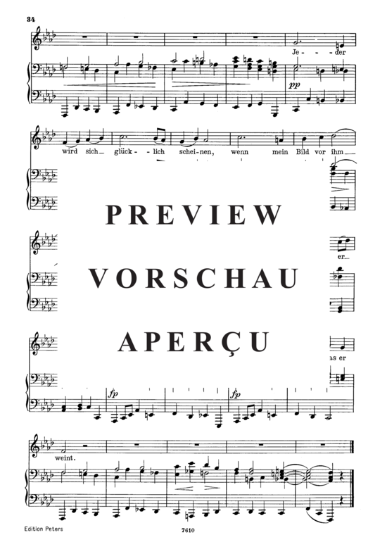 Product gallery: Page 3 of 3 Gesänge des Harfners D.478-3, , Low Voice and Piano