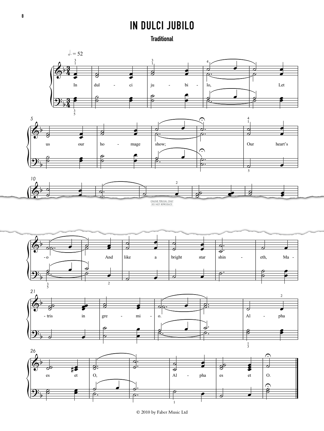 Produktgalerie: Seite 1 von 1 In Dulci Jubilo, Traditional, Gesang, Klavier