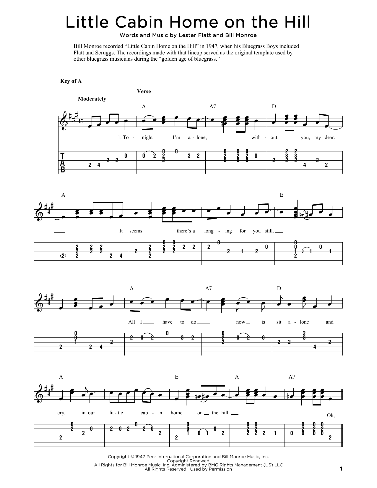 Produktbild zu: Little Cabin Home On The Hill (arr. Fred Sokolow)