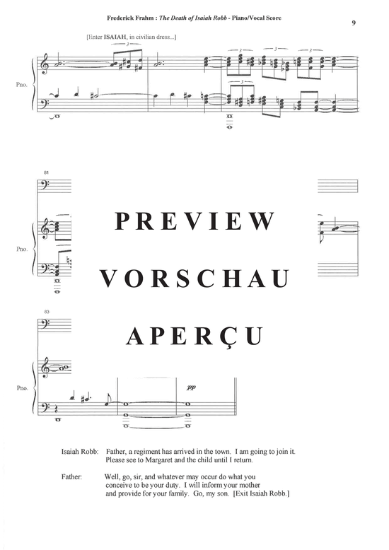 Product gallery: Page 20 of 21 The Death of Isiah Robb , , (mezzo soprano, baritone + male choir TBB + piano)