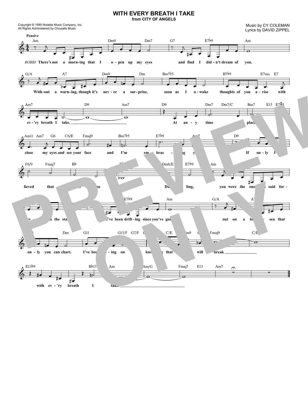 Produktbild zu: With Every Breath I Take