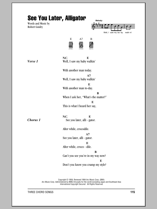 Product gallery: Page 1 of 1 See You Later, Alligator, Bill Haley & His Comets