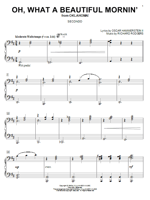 Produktbild zu: Oh, What A Beautiful Mornin' (from Oklahoma!)