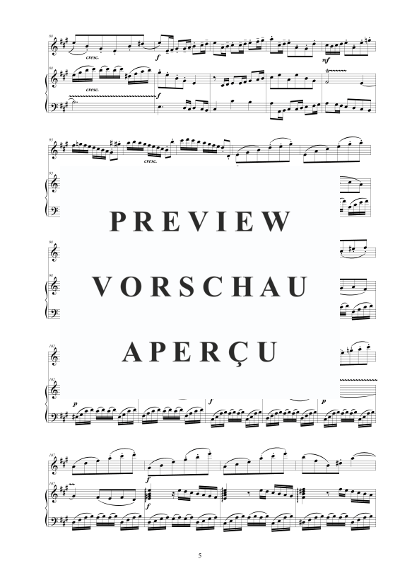Produktgalerie: Seite 6 von 11 Flötensonate Nr. 2 A-Dur BWV 1015, , Flöte und Cembalo/Klavier