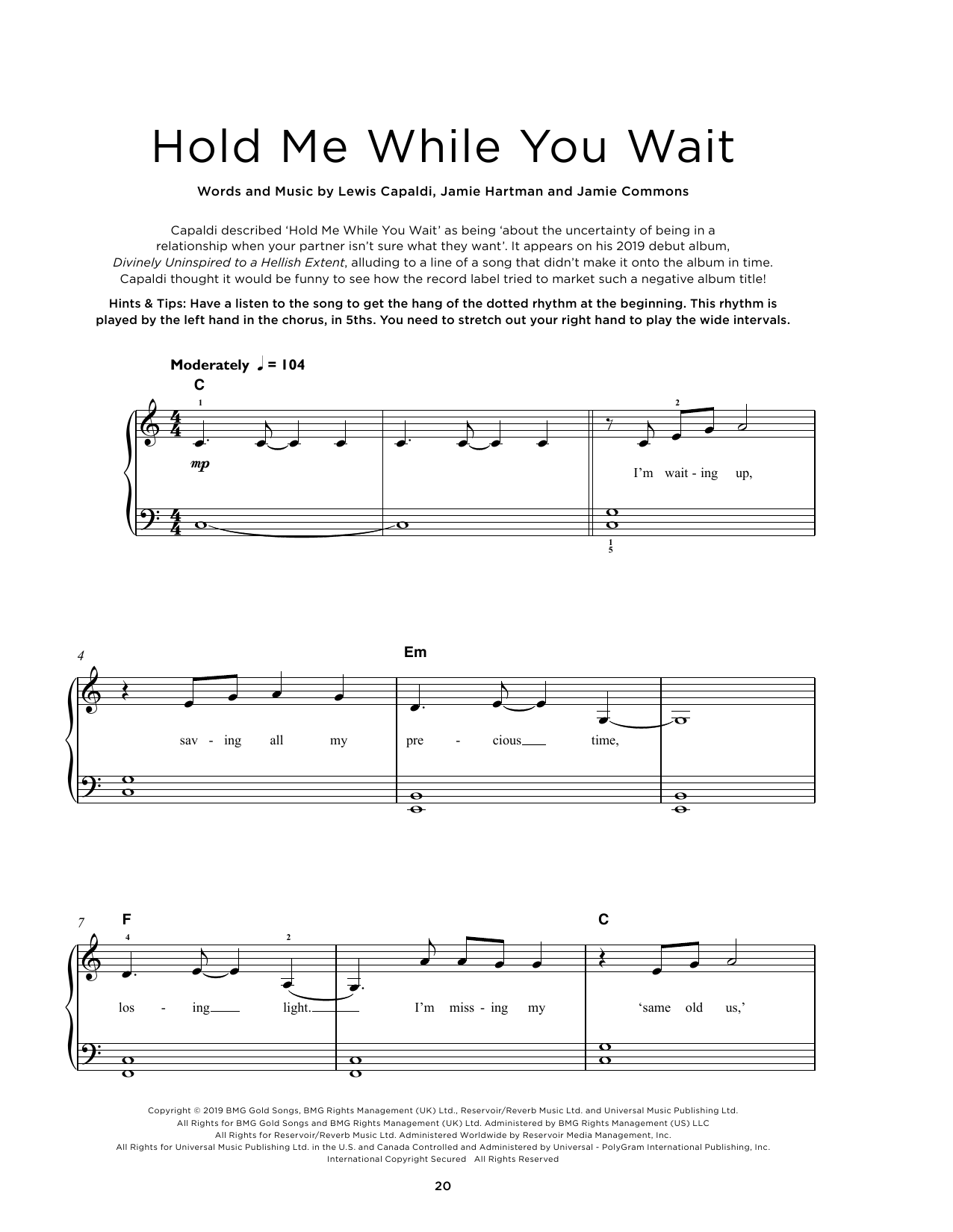 Produktbild zu: Hold Me While You Wait