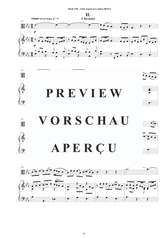 Product gallery: Page 9 of 11 Viola Sonata in G-Moll H542.5, , Viola and Piano/Harpsichord