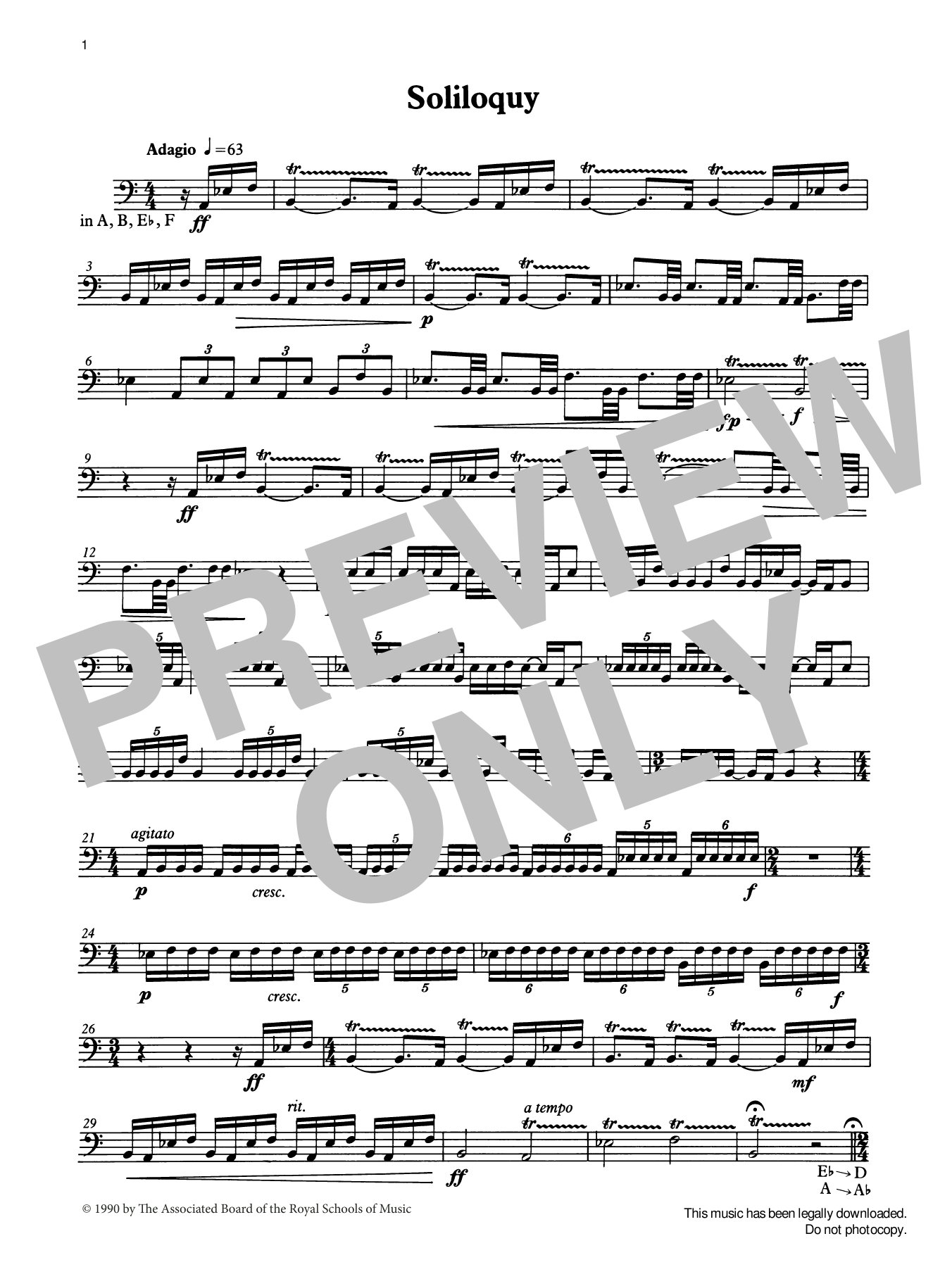 Produktgalerie: Seite 1 von 1 Soliloquy from Graded Music for Timpani, Book IV, Ian Wright, Percussion