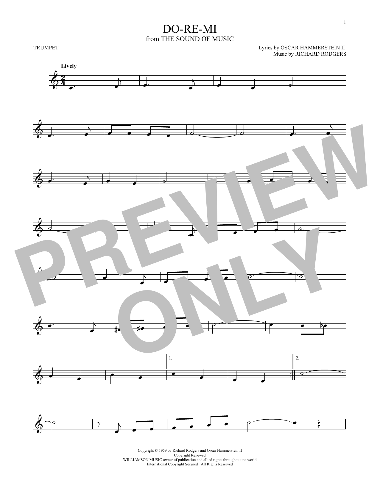 Produktgalerie: Seite 1 von 1 Do-Re-Mi, Rodgers & Hammerstein, Trompete