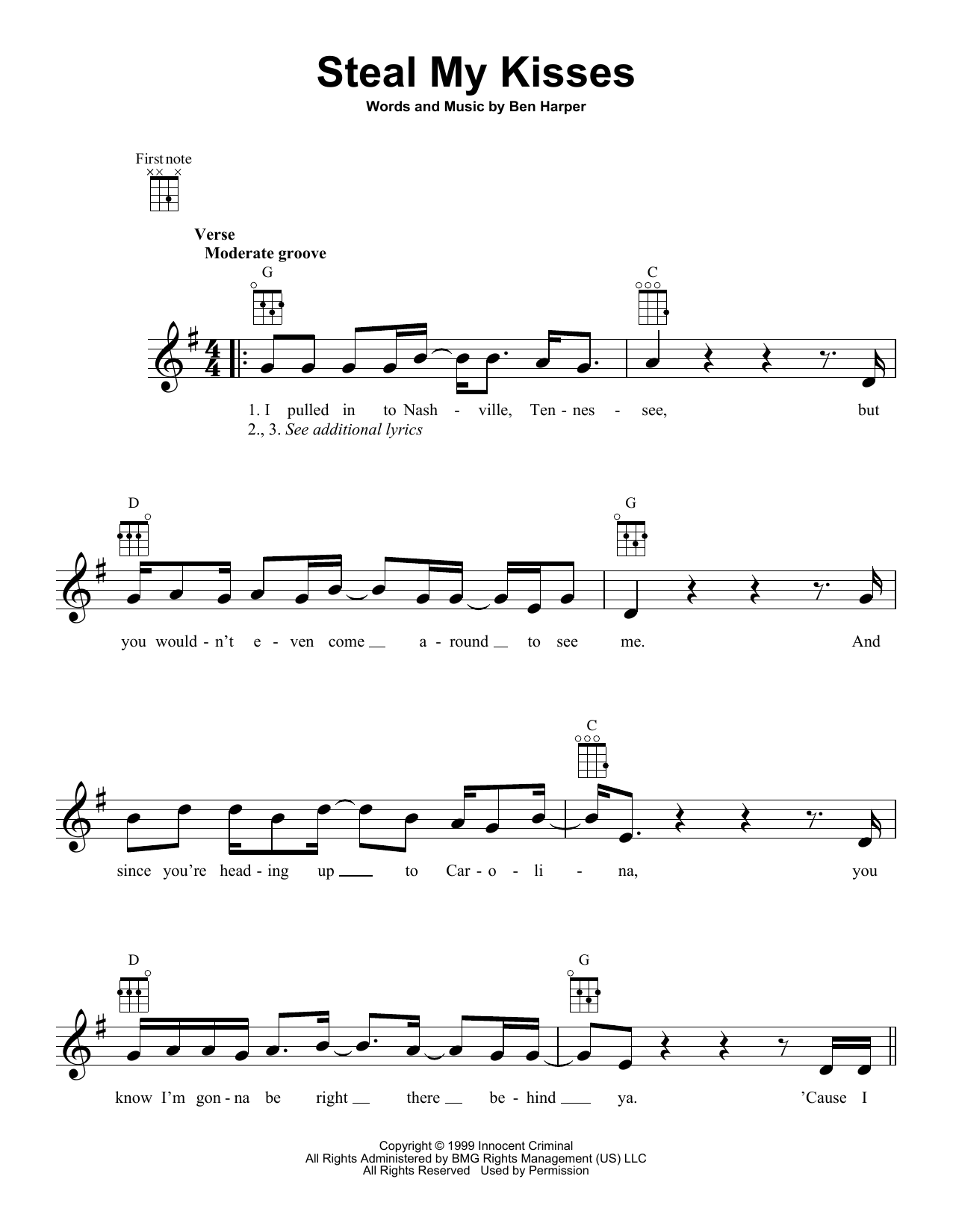 Product gallery: Page 1 of 1 Steal My Kisses, Ben Harper And The Innocent Criminals