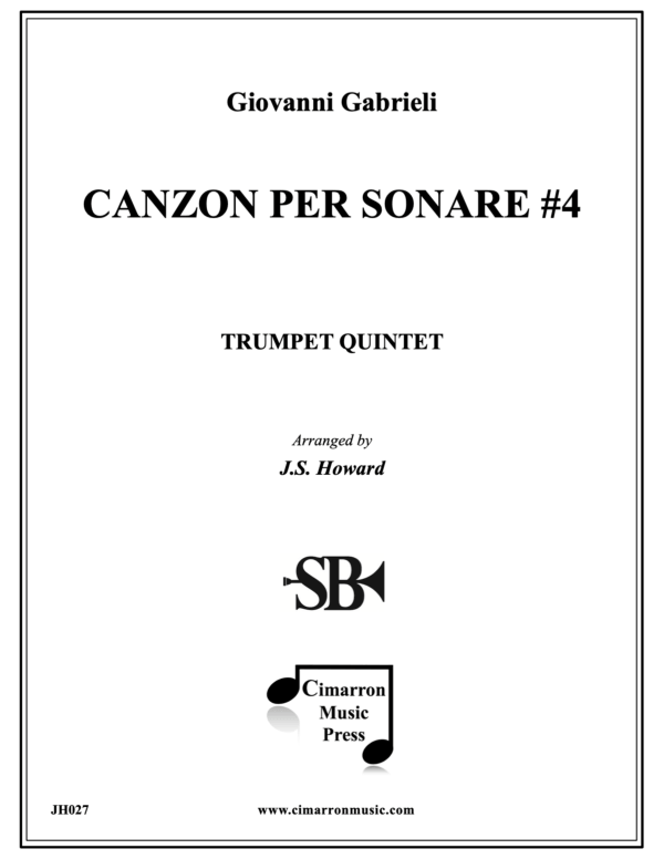 Produktbild zu: Canzon per Sonare Nr. 4Giovanni Gabrieli