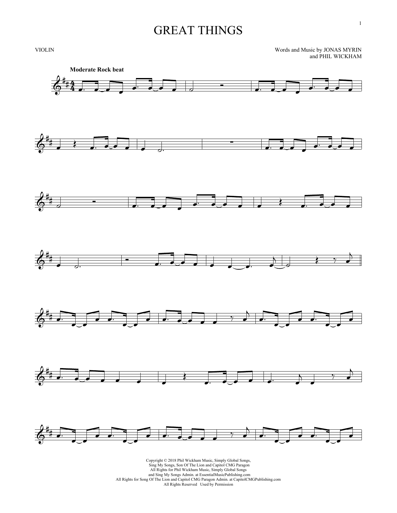 Product gallery: Page 1 of 1 Great Things, Phil Wickham