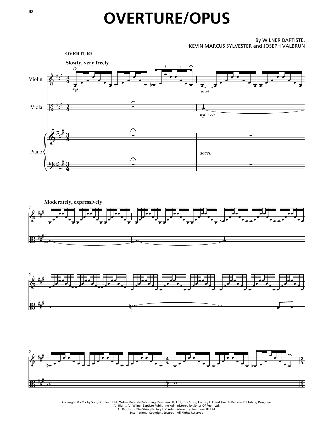 Produktgalerie: Seite 1 von 1 Overture/Opus, Black Violin, Klavier