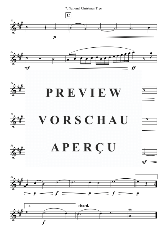 Produktgalerie: Seite 8 von 11 National Christmas Tree, , (Combo Band (und 2 Bläser(