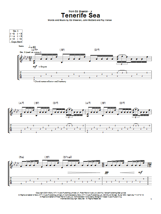 Produktbild zu:  Tenerife Sea - Ed Sheeran