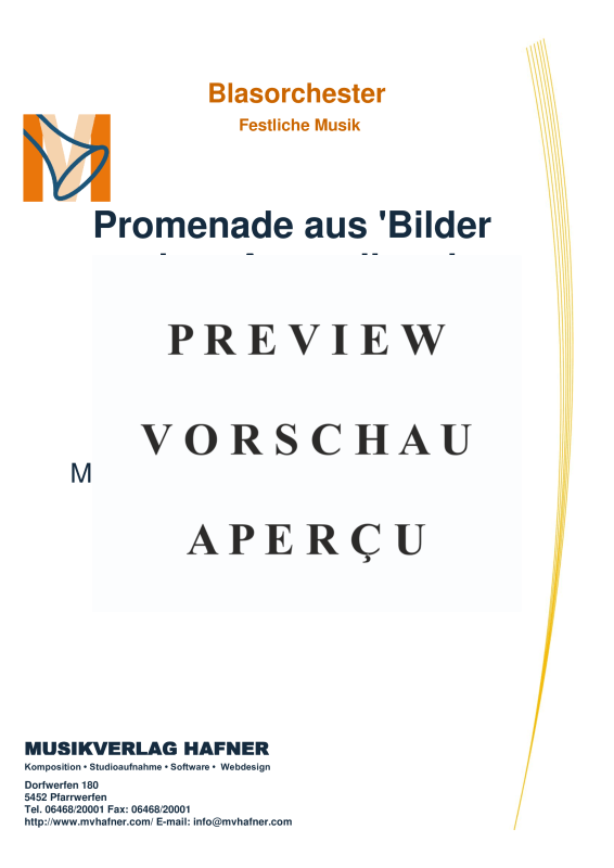 gallery: Promenade aus ´Bilder einer Ausstellung´, , (large wind orchestra)