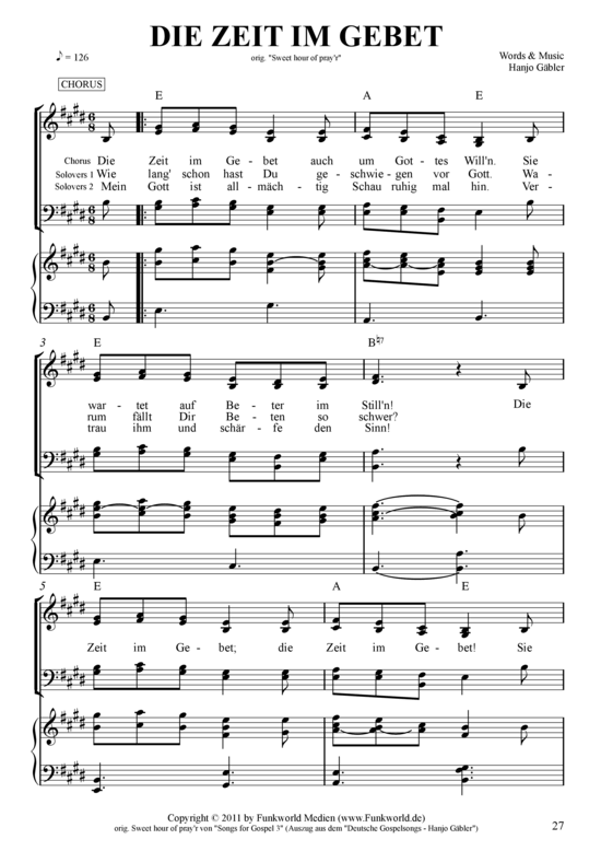 Die Zeit im Gebet 
