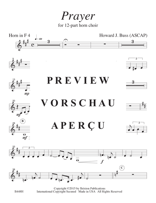 Product gallery: Page 16 of 21 Prayer , , (12-part horn choir)