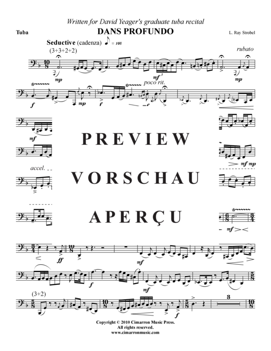 Product gallery: Page 10 of 12 Dans Profundo , , (tuba + piano)