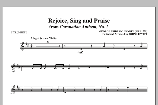 Product picture to: Rejoice, Sing And Praise - C Trumpet 3