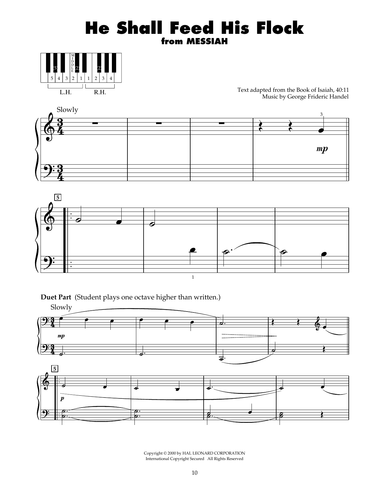 Produktbild zu: He Shall Feed His Flock (arr. Carol Klose)