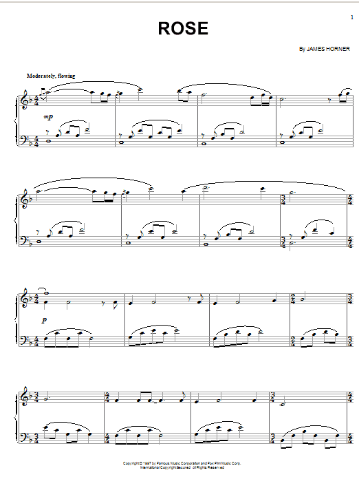 Product gallery: Page 1 of 1 Rose, James Horner