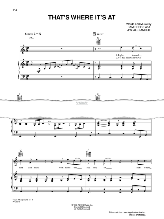 Produktgalerie: Seite 1 von 1 That's Where It's At, Sam Cooke, Gesang, Gitarre, Klavier