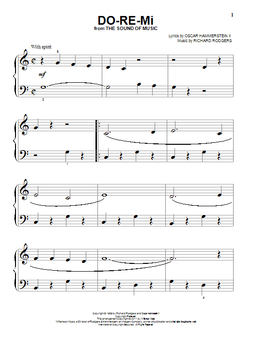 Produktgalerie: Seite 1 von 1 Do-Re-Mi, Rodgers & Hammerstein, Klavier