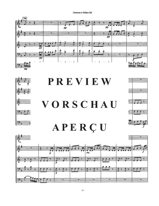 Produktgalerie: Seite 9 von 21 William Tell , , (Blechbläserquintett - Tuba Solo)