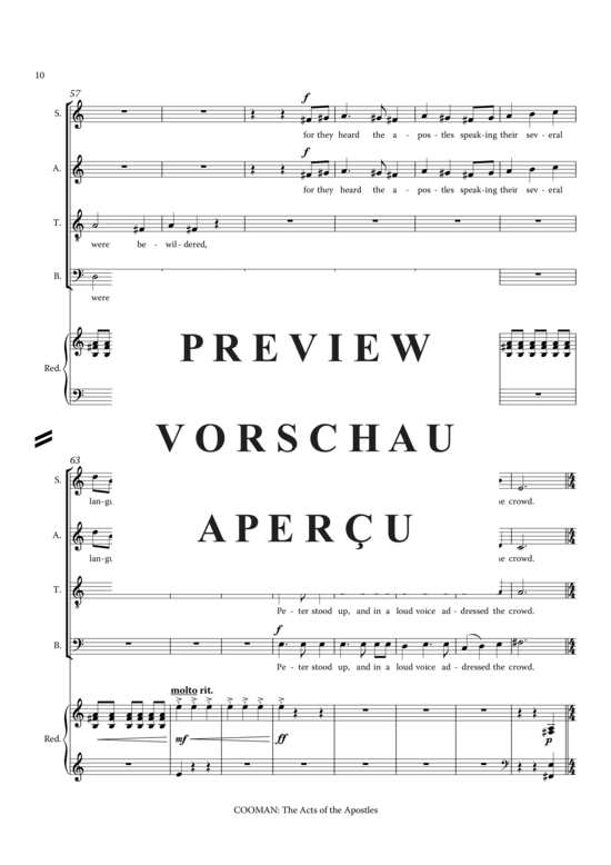 Product gallery: Page 19 of 21 The Acts of the Apostles , , (baritone, mixed choir, piano, organ, + chamber orchestra)