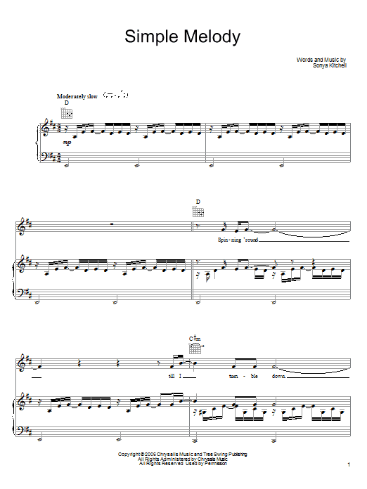 Produktgalerie: Seite 1 von 1 Simple Melody, Sonya Kitchell, Gesang, Gitarre, Klavier