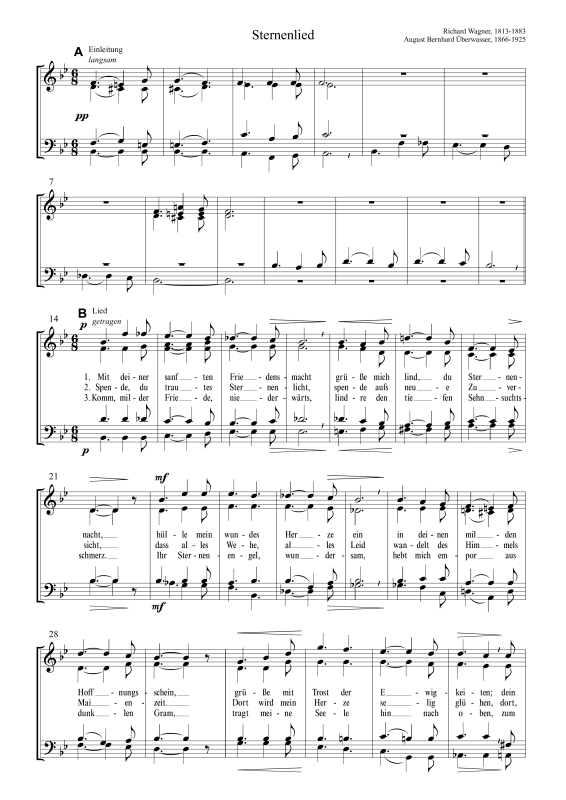 Produktbild zu: SternenliedRichard Wagner