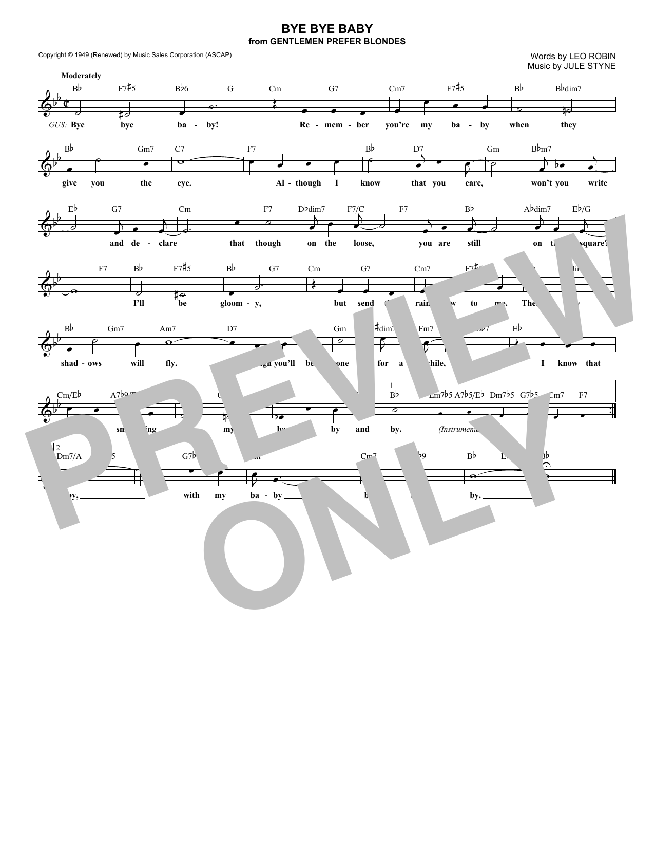 Produktbild zu: Bye Bye Baby