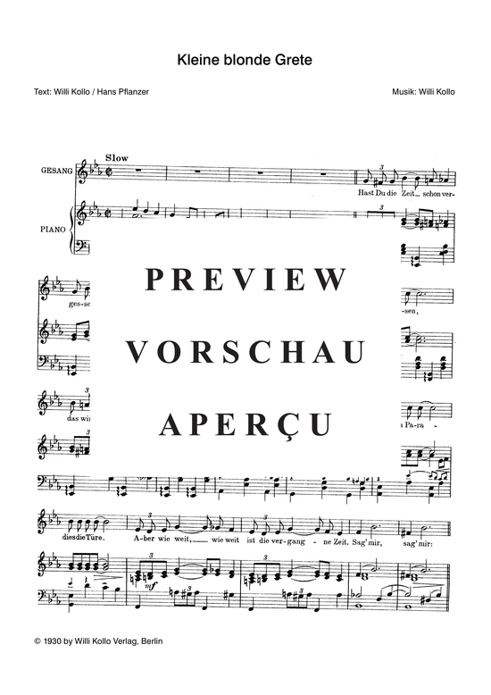 Produktgalerie: Seite 4 von 4 Kleine blonde Grete, 	, Klavier und Gesang