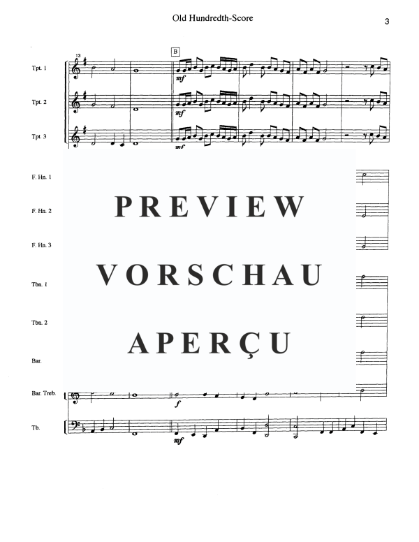Produktgalerie: Seite 5 von 11 Old Hundreth, , Blechbläser Ensemble 10-stimmig