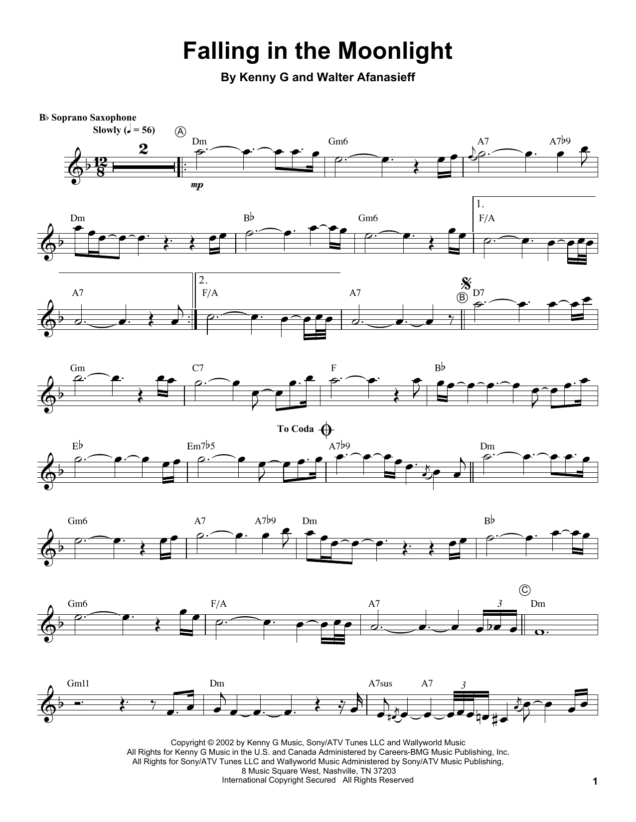 Product gallery: Page 1 of 1 Falling In The Moonlight, Kenny G