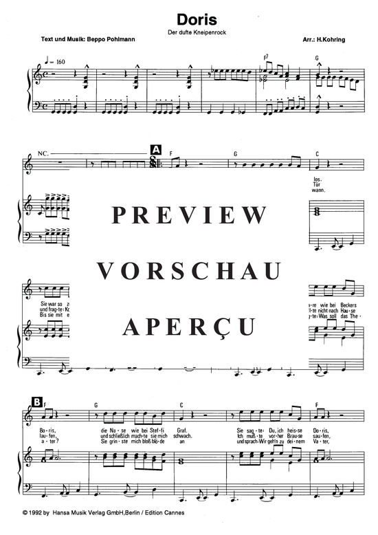 Produktgalerie: Seite 4 von 4 Doris, Blattschuss, 	Gebrüder, Klavier und Gesang