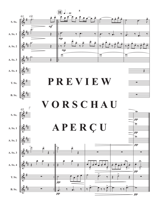 Product gallery: Page 11 of 21 Micha´s Song , , (Woodwind Ensemble SAAAATB)