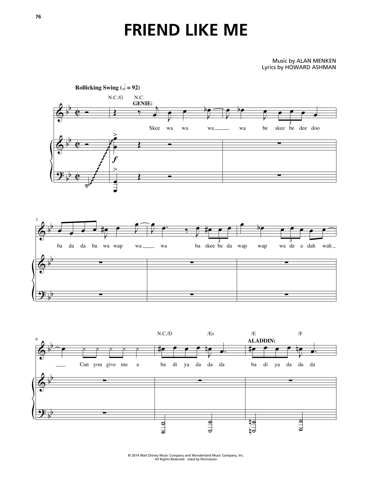 Produktbild zu: Friend Like Me (Stageplay Version) (from Aladdin: The Broadway Musical)
