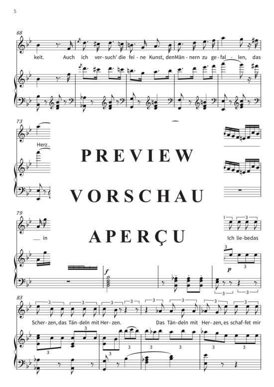 Product gallery: Page 8 of 12 Auch ich versteh´ die feine Kunst - Cavatine der Norina aus Don Pasquale , , (voice + piano)