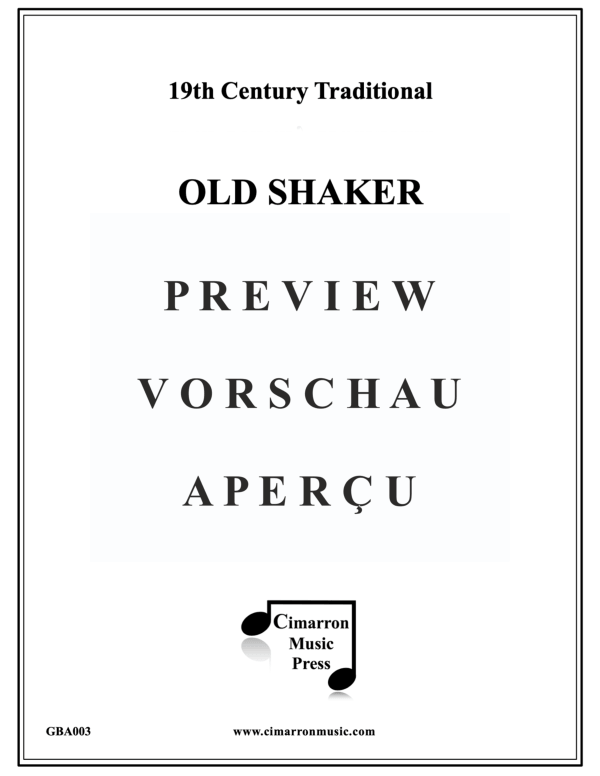 Product gallery: Page 2 of 11 Old Shaker Melody, , Trumpet Quintet