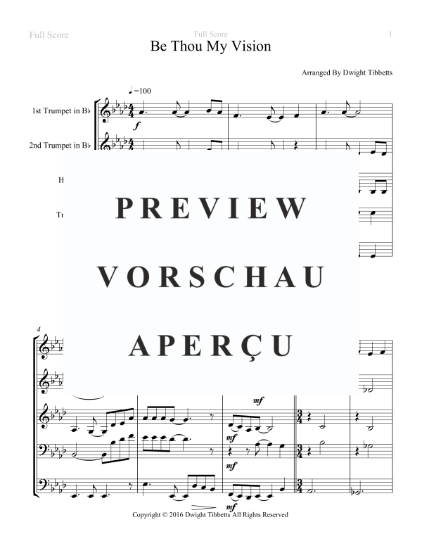 Produktgalerie: Seite 3 von 11 Be Thou My Vision, , Blechbläser Quintett