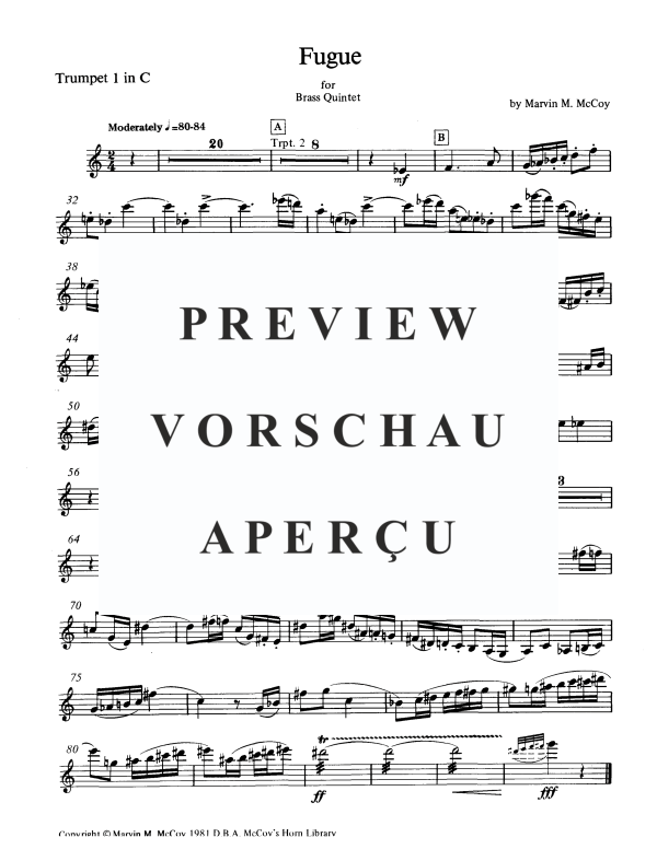 Produktgalerie: Seite 8 von 11 Fuge, , BlechblÀser Quintett