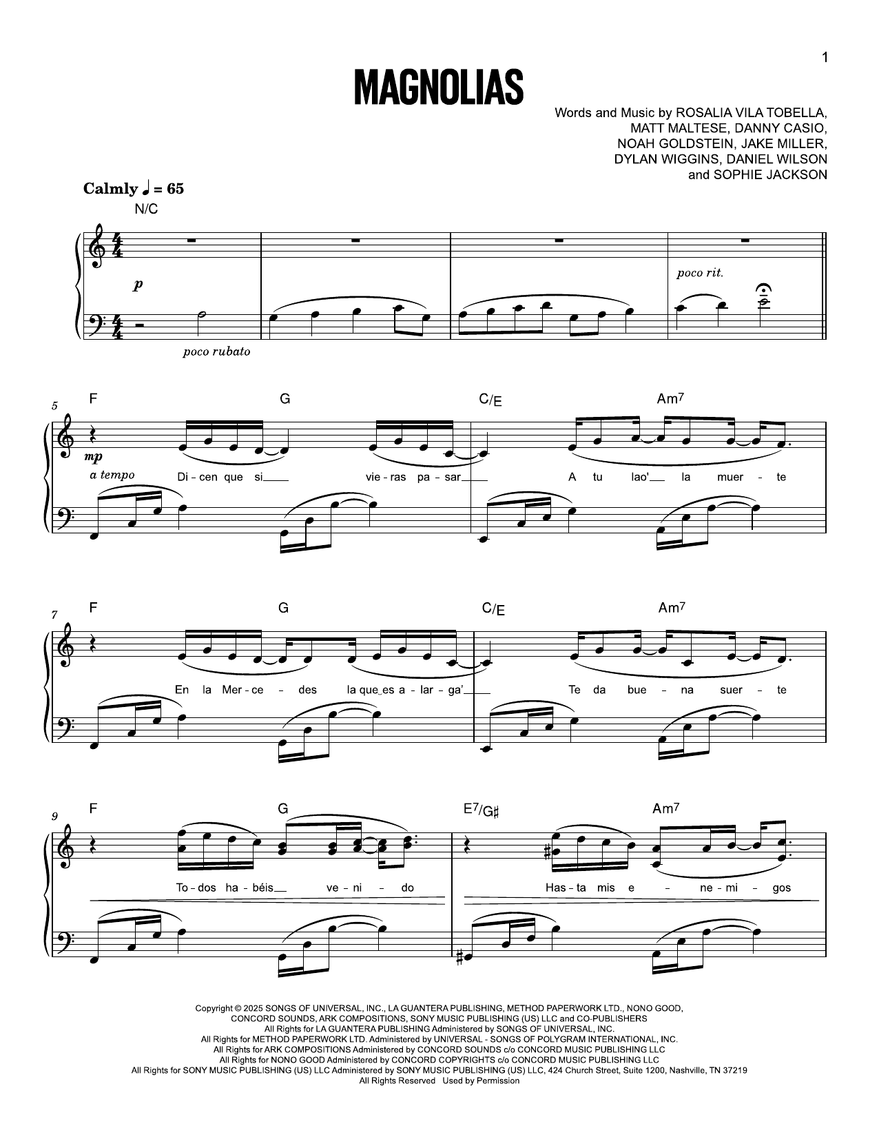 Product gallery: Page 1 of 1 Magnolias, Rosalía