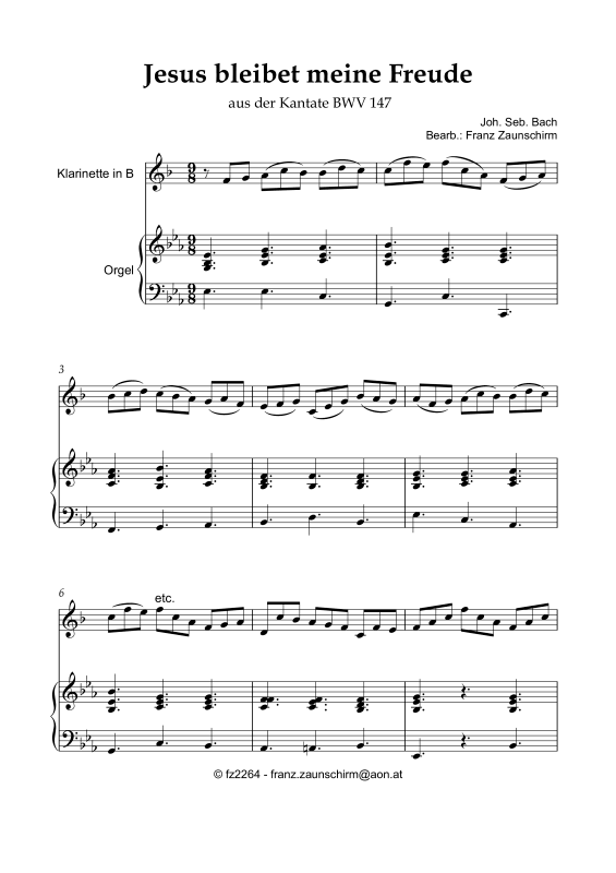 Produktbild zu: Jesus bleibet meine FreudeJoh. Seb. Bach