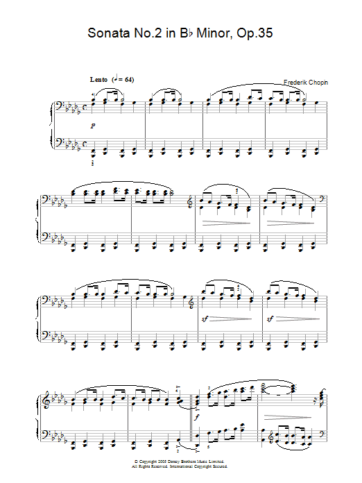 Product picture to: Sonata No. 2 In Bb Minor, Op.35 (Funeral March)