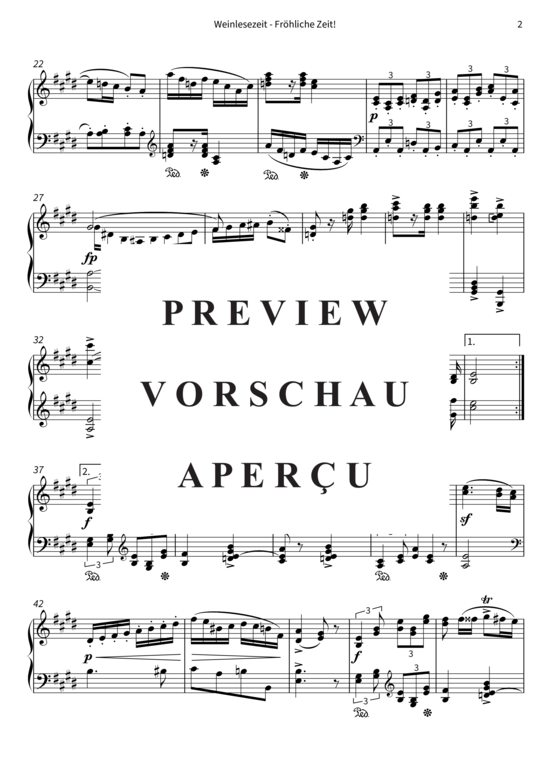 Produktgalerie: Seite 5 von 6 Weinlesezeit - Fröhliche Zeit! - Nr. 33 aus Album für die Jugend op. 68 , , Klavier Solo