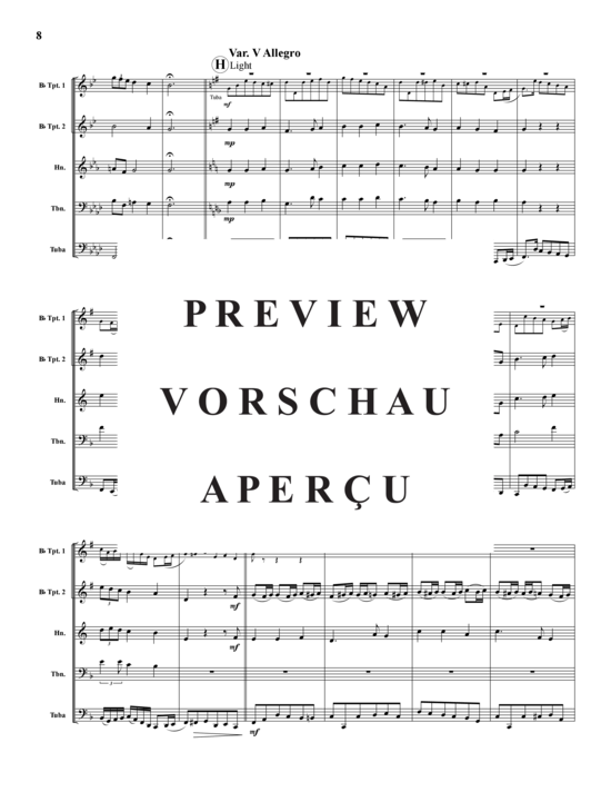 Produktgalerie: Seite 9 von 21 Variations on America , , (Blechbläserquintett)