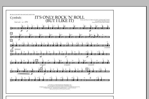 Produktbild zu:  It's Only Rock 'n' Roll (But I Like It) - Cymbals - Tom Wallace
